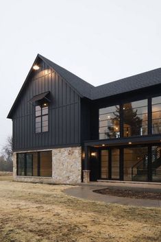 All-Black wooden walls and roof
