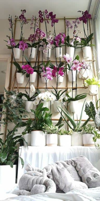 Bedroom Orchid Wall