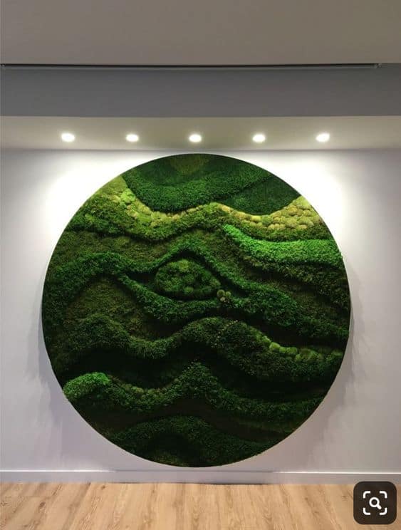 Circular Decorative Grass Wall Concept