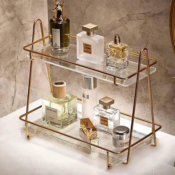 Desktop Perfume Storage Shelf.