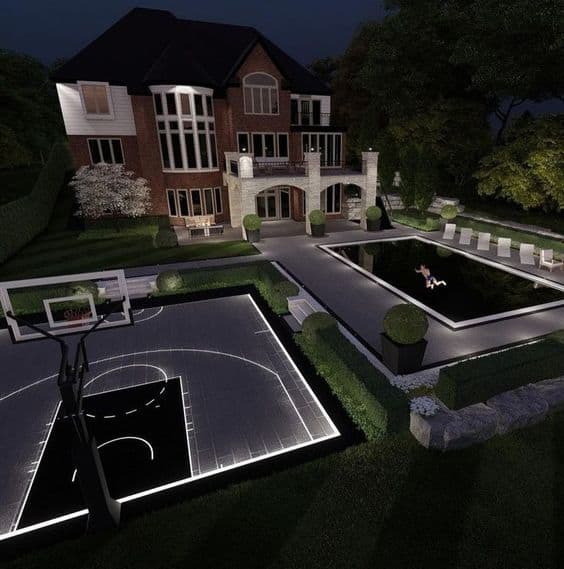 Front Yard Basketball Court