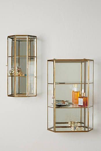 Glass Wall Storage Shelves For Perfumes