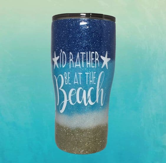 I’d Rather Be At The Beach Tumbler