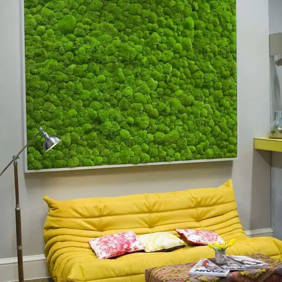 Lounge Area Grass Wall
