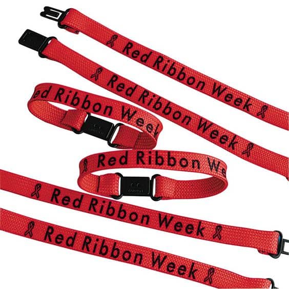 Red Ribbon Week Friendship Bracelet