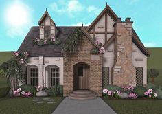 Small Brick And Stone Walled Design
