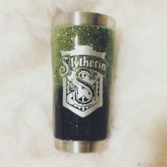 Green and Black Slytherin Tumbler 