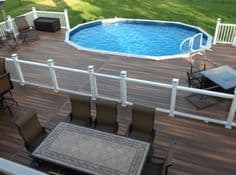 Patio Joined Pool Fence Concept