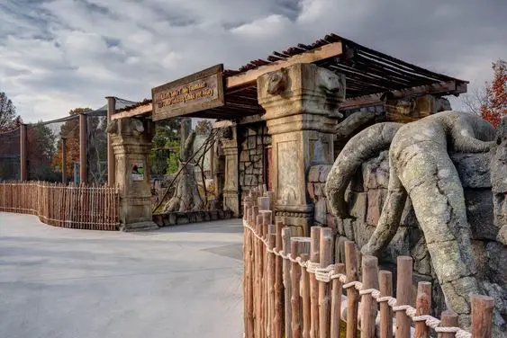 Woody And Ancient Zoo Entrance