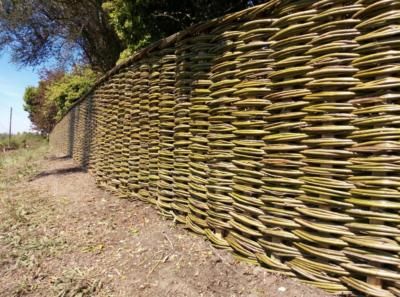 Basketweave fence