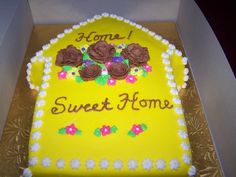 Bright Yellow Home Welcoming Cake 