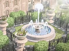 Elegant ACNH Water Fountain Concept