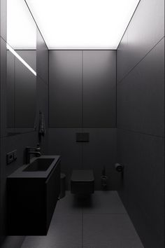 Elegant Dark Bathroom Concept