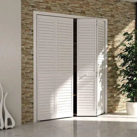 Folded Louvered Doors