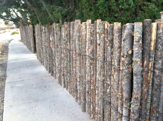 Log fence