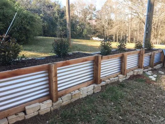 Planter boxes fence