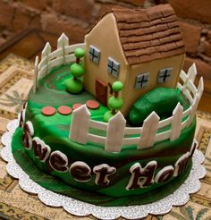 Suburb Home Cake Concept 