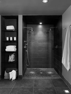 ll Black and Gray Minimalist Bathroom